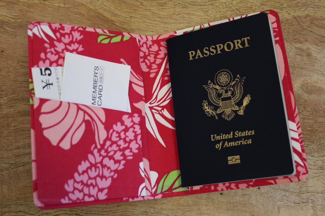 Hibiscus and Plumeria Passport Case